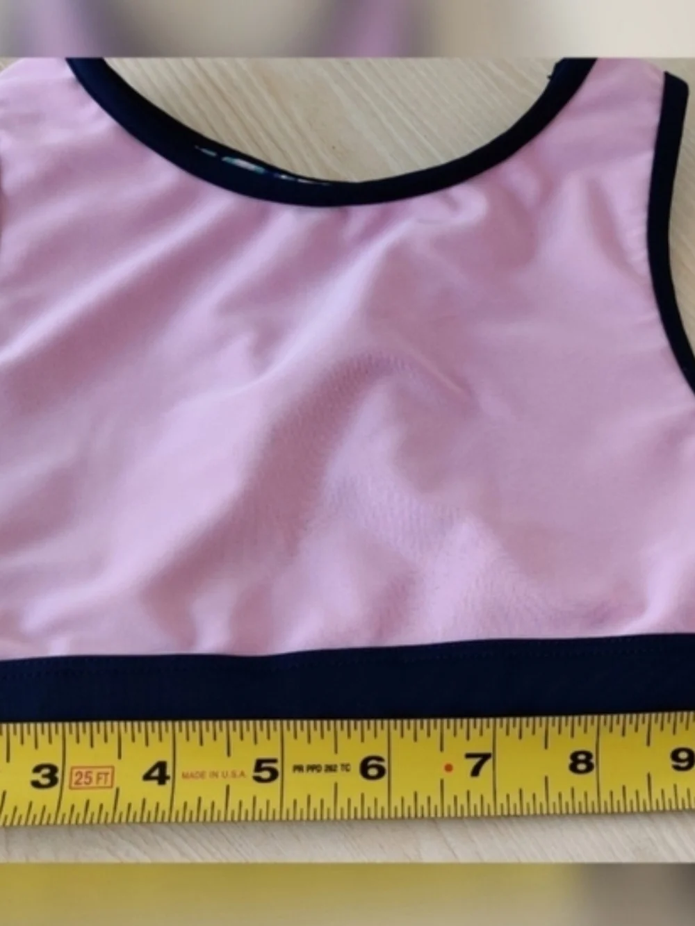 Eddie Bauer Girls Two Piece Reversible Blue/Pink Swimsuit Size XS(4/5)